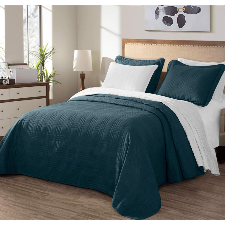 Teal best sale bedspread throw